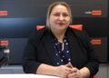 Maja Nowak w studiu Radia Zachód