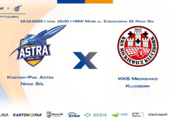 Astra chce sprawić kibicom przedświąteczny prezent 10 plakat meczowy: Facebook/Karton-Pak Astra Nowa Sól