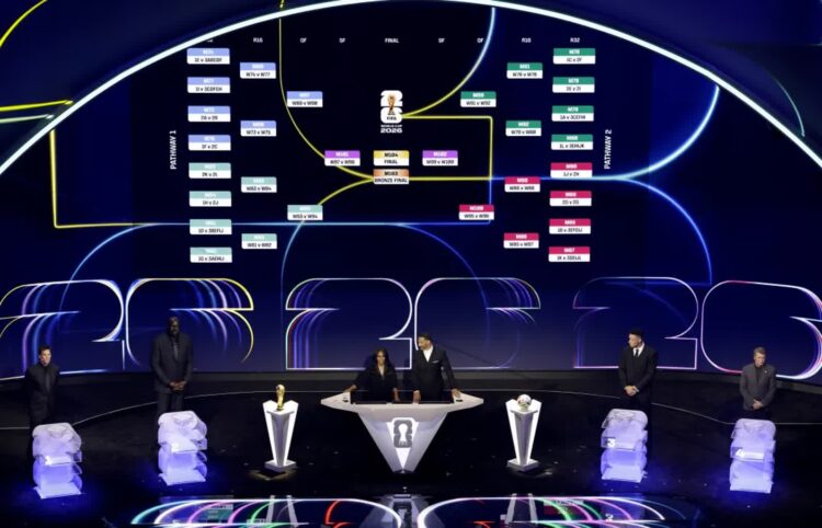 Jest dokładny terminarz mundialu. Jeśli Polacy awansują, to swój pierwszy mecz rozegrają 14 czerwca 9 Losowanie grup. Fot. EPA/SHAWN THEW
