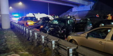 STOJESZYN LUBELSKIE KARAMBOL NA S19. Fot. PAP/KPP Janów Lubelski