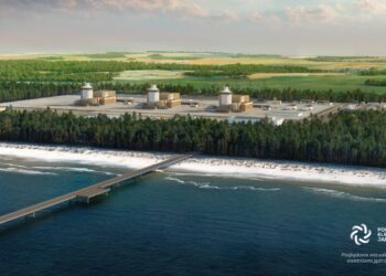 Poglądowa wizualizacja pierwszej elektrowni jądrowej w Polsce. Fot. Polskie Elektrownie Jądrowe