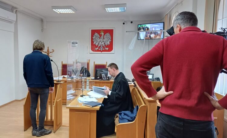 Rozprawa ws. kolizji na drodze S3. Za jej spowodowanie policja oskarżyła byłego już marszałka Marcina Jabłońskiego (fot. Piotr Bakselerowicz)