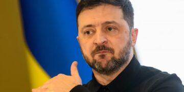 Wołodymyr Zełenski Fot. PAP/Vladyslav Musiienko