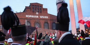 KATOWICE OBCHODY ROCZNICY PACYFIKACJI KOPALNI WUJEK. Fot. PAP/Jarek Praszkiewicz