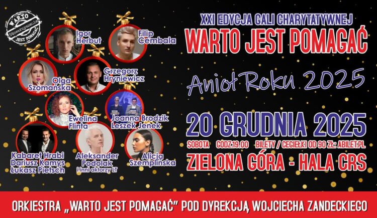 Przed nami Gala Charytatywna Warto Jest Pomagać – trwa dystrybucja cegiełek Radio Zachód - Lubuskie