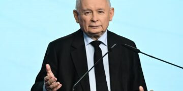 Jarosław Kaczyński. Fot. PAP/Radek Pietruszka
