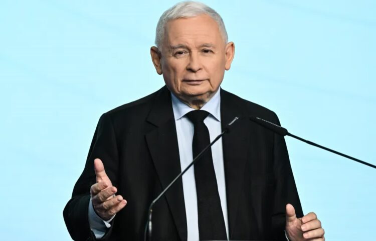 Jarosław Kaczyński. Fot. PAP/Radek Pietruszka
