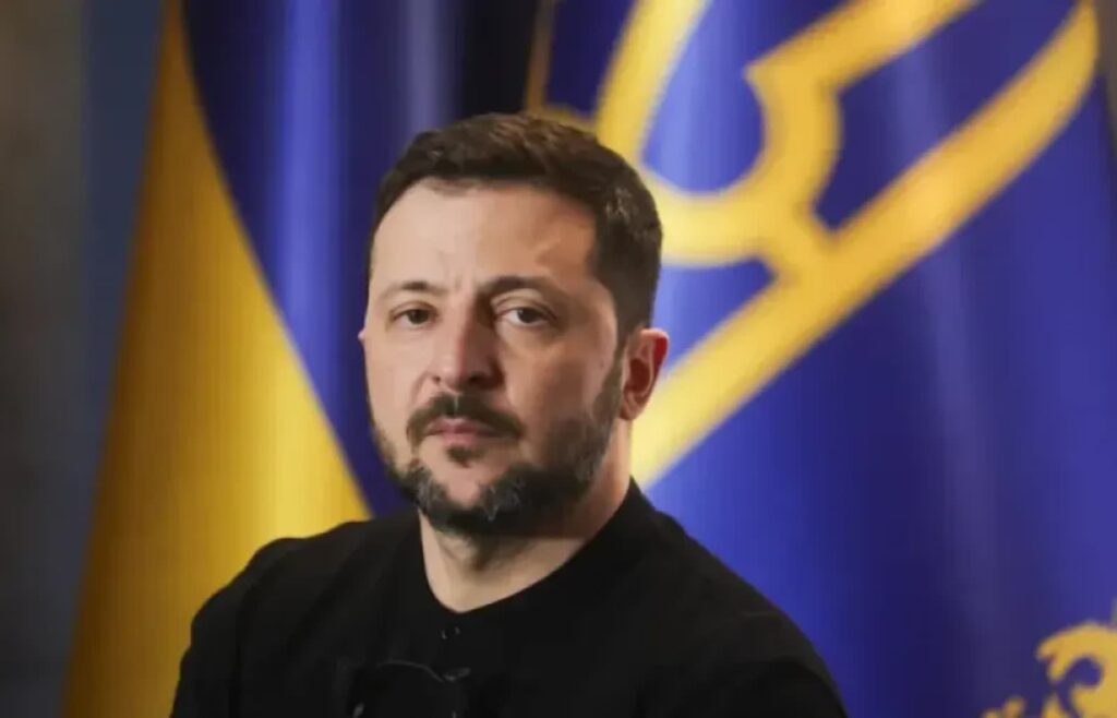 Prezydent Ukrainy Wołodymyr Zełenski Fot. PAP/EPA/TERESA SUAREZ