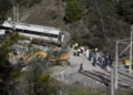 Wykolejenie pociągu w Hiszpanii. Fot. PAP/EPA/Jorge Zapata