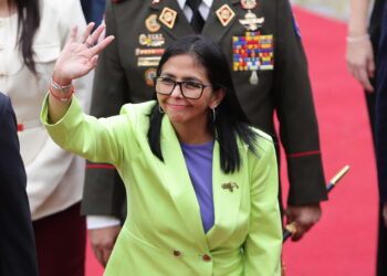 Delcy Rodriguez, fot. PAP/EPA/EFE/RONALD PENA R