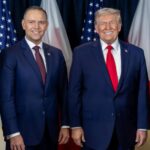 Prezydent Polski Karol Nawrocki i przywódca USA Donald Trump. Fot. Mikołaj Bujak/KPRP