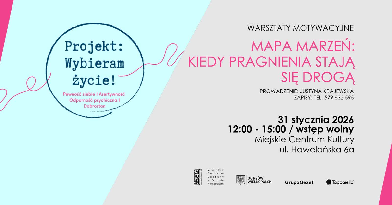 Stwórz swoją Mapę Marzeń. Darmowe warsztaty w Gorzowie