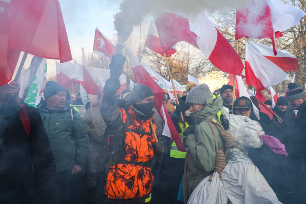 Protest rolników w Warszawie (PAP/Paweł Supernak)