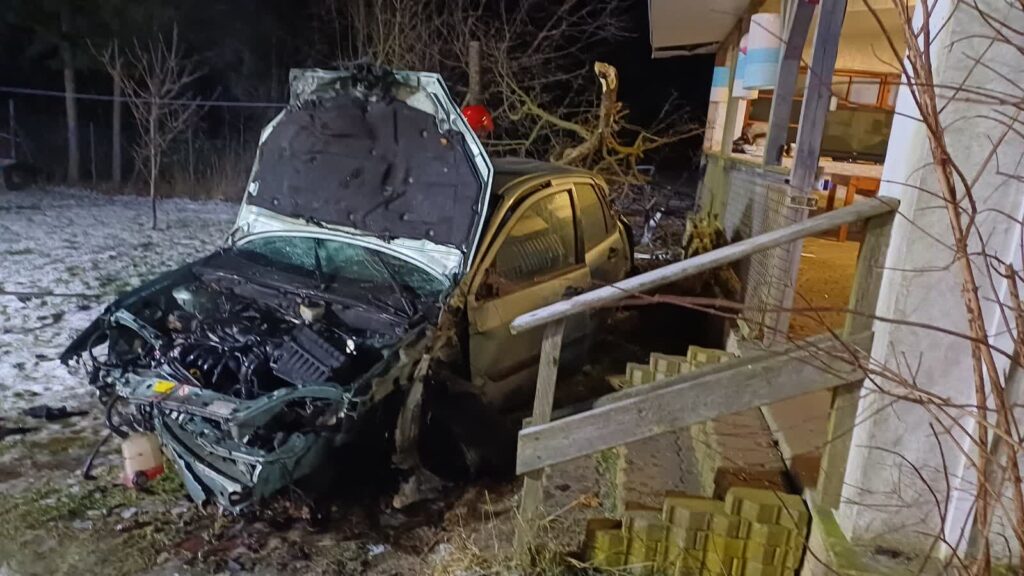 Wypadek w Wysokiej. Fot. KM PSP Gorzów