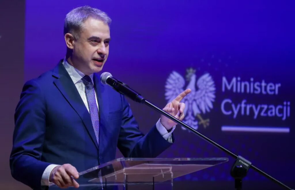 Wicepremier, minister cyfryzacji Krzysztof Gawkowski. Fot. PAP/Tomasz Gzell