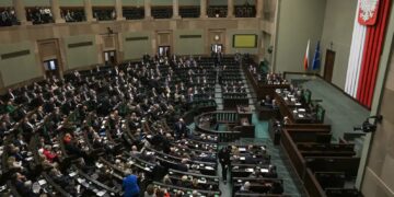 Sejm, sala plenarna. Fot. PAP/Marcin Obara
