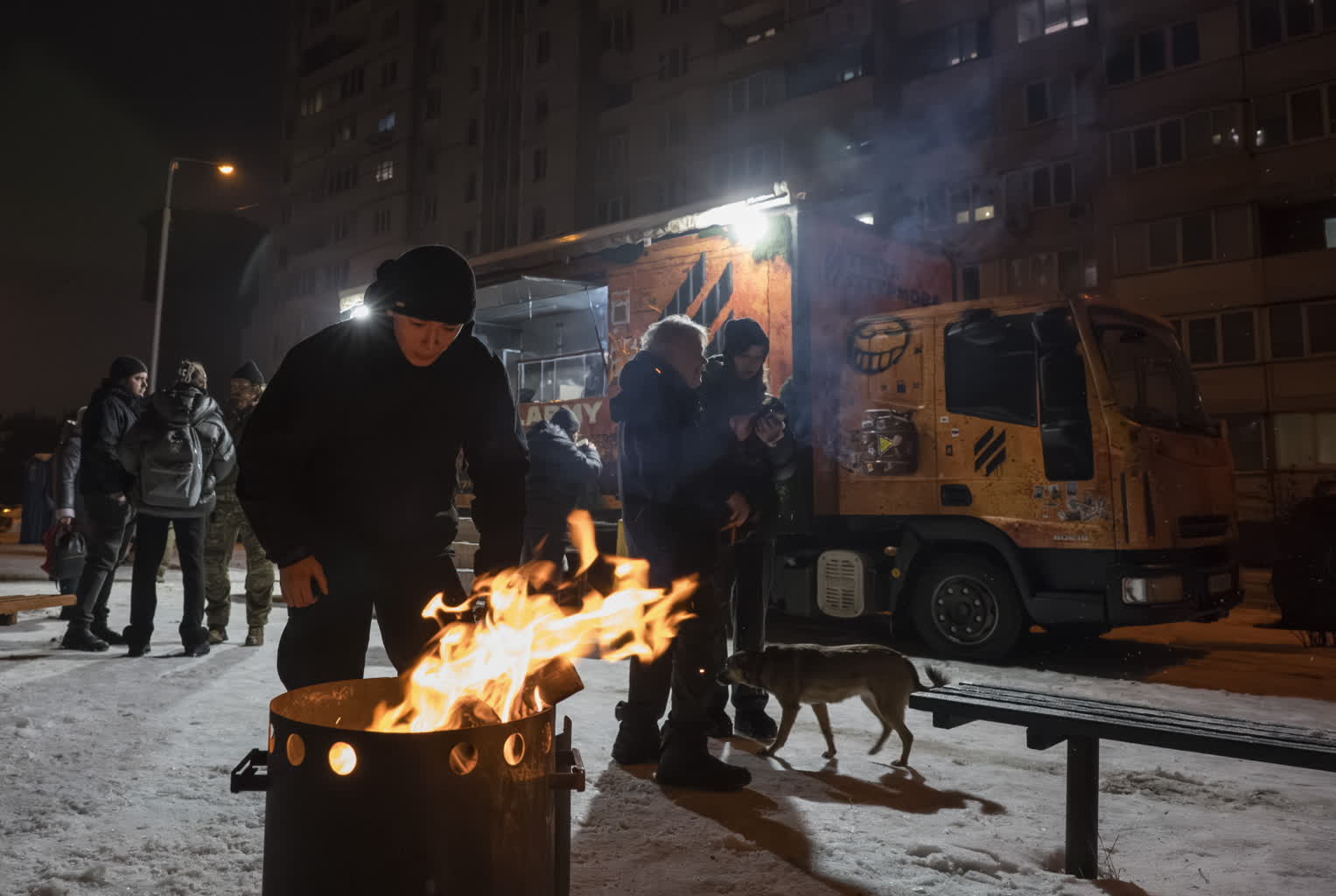 Uderzenie w pomoc dla marznących Ukraińców