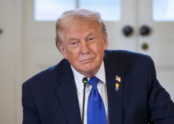 Prezydent USA Donald Trump. Fot. PAP/EPA/BONNIE CASH / POOL