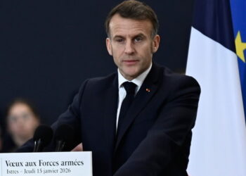 Emmanuel Macron. Fot. PAP/EPA/PHILIPPE MAGONI / POOL