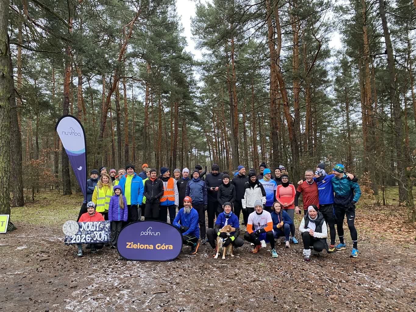 Ponad 40 osób wzięło udział w noworocznym biegu parkrun
