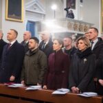 Trzej prezydenci w Wilnie wzięli udział w posiedzeniu Trójkąta Lubelskiego, formatu łączącego Warszawę, Wilno i Kijów. . Fot. Mikołaj Bujak/KPRP