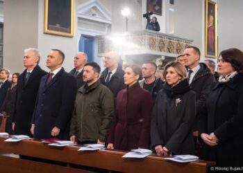 Trzej prezydenci w Wilnie wzięli udział w posiedzeniu Trójkąta Lubelskiego, formatu łączącego Warszawę, Wilno i Kijów. . Fot. Mikołaj Bujak/KPRP