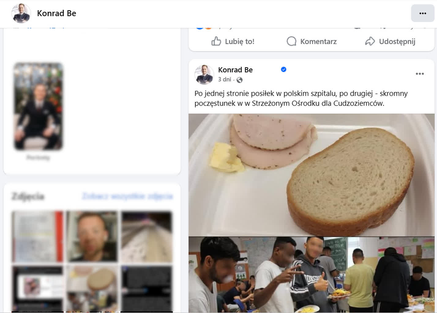 Zmanipulowany obraz z Krosna Odrz.