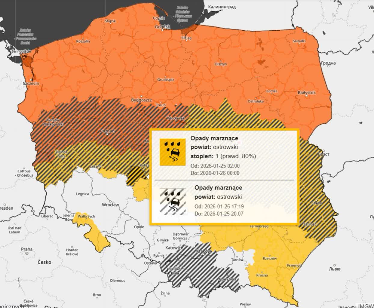Zima znów daje się we znaki. Może być bardzo ślisko!