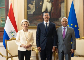 Uroczyste podpisanie umowy między UE a Mercosurem (PAP/EPA/Presidencia de Paraguay HANDOUT)
