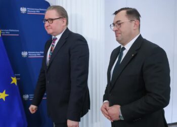 Stefan Krajewski, Taras Kaczka. Fot. PAP/ Rafał Guz