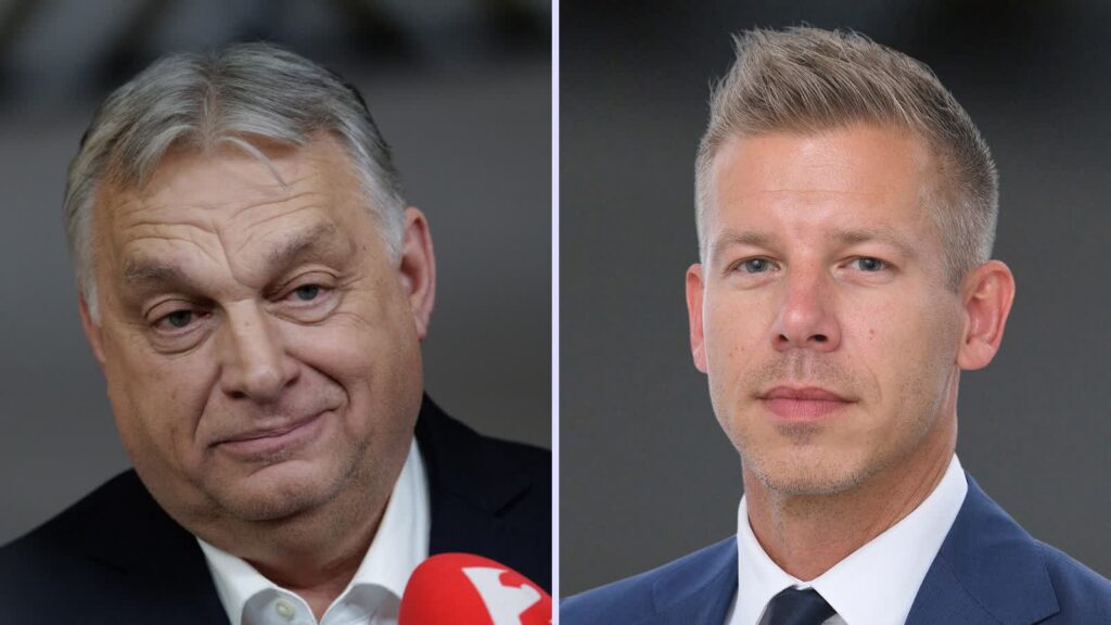 Viktor Orban (L), Peter Magyar (P). Fot. PAP i Wikipedia