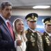 Wenezuelski prezydent Nicolas Maduro w towarzystwie małżonki (PAP/EPA/RONALD PENA R)