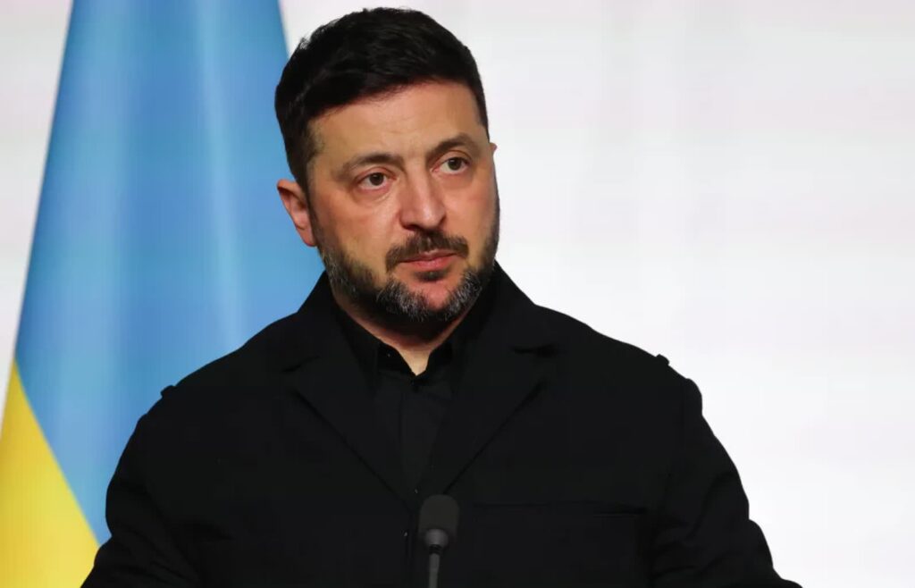 Wołodymyr Zełenski Fot. PAP/EPA/LUDOVIC MARIN