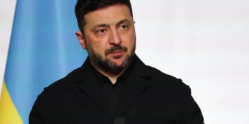 Wołodymyr Zełenski Fot. PAP/EPA/LUDOVIC MARIN