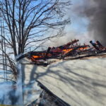 POLKOWICE POŻAR SKLEPU BIEDRONKA. Fot. PAP/KPPSP w Polkowicach