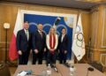 Prezydent Nawrocki spotkał się w sobotę z przewodniczącą Międzynarodowego Komitetu Olimpijskiego Kirsty Coventry. Fot. X/ Radosław Piesiewicz