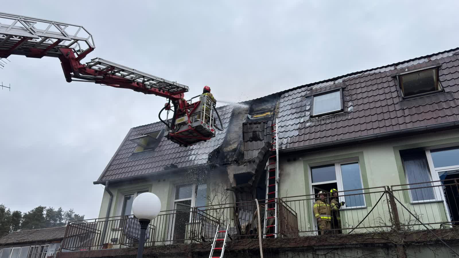 Pożar w DPS w Szczawnie. Zginęła jedna osoba