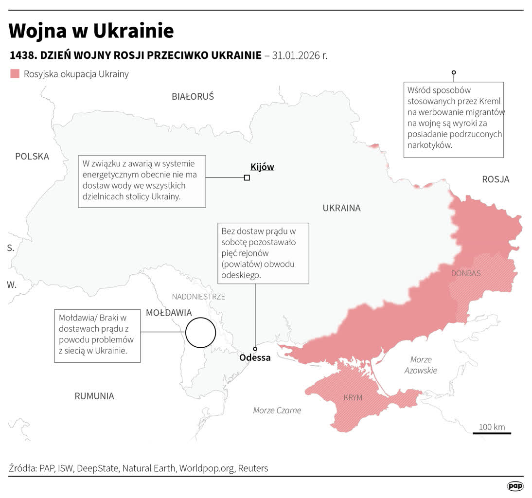 Sześć osób rannych po ataku Rosji na szpital położniczy w Zaporożu