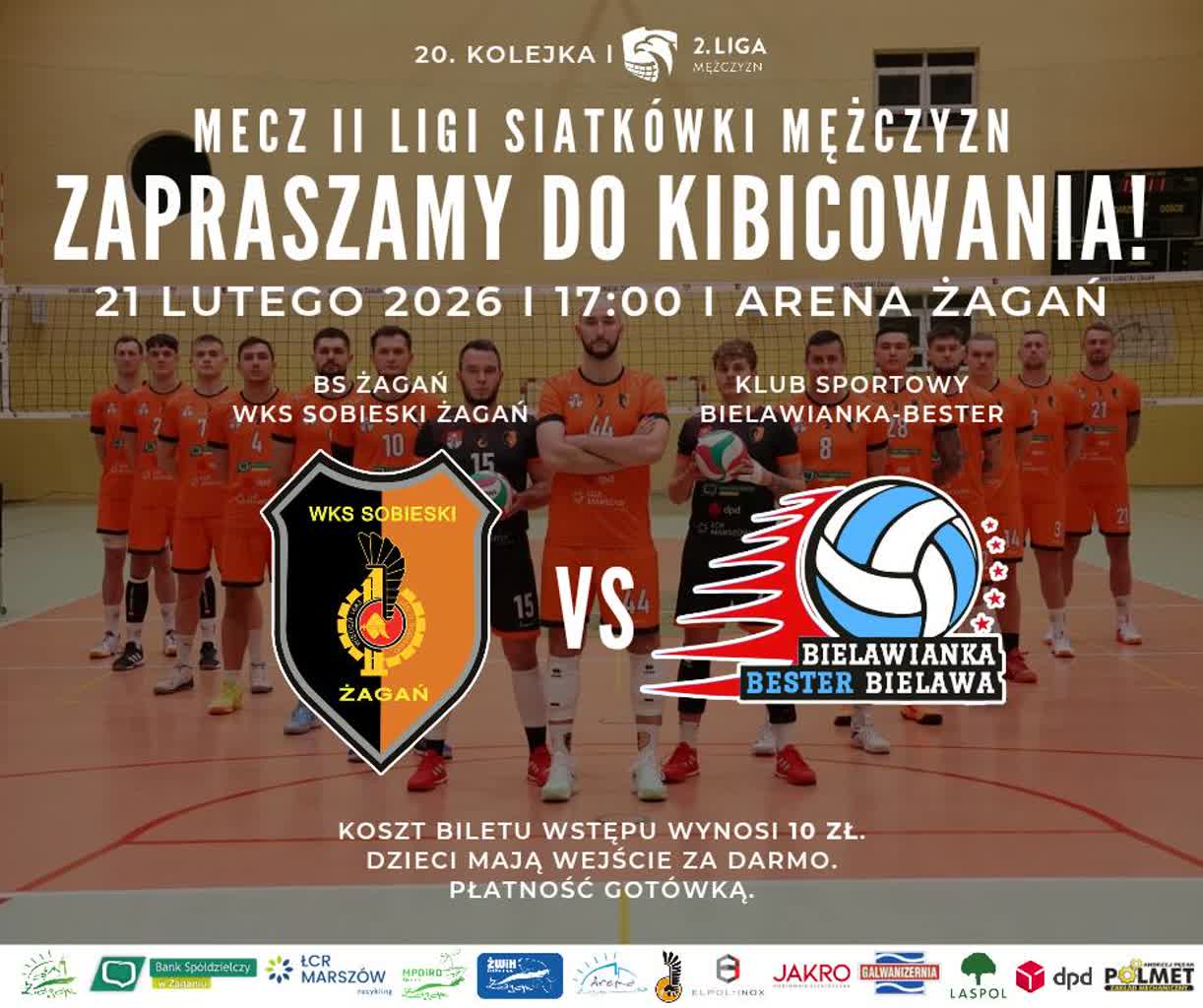 Siatkarze Sobieskiego przegrali w Jelczu-Laskowicach, ale w sobotę grają za 6 punktów