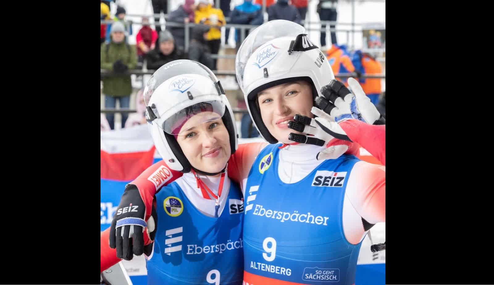 Radość i duma po występie saneczkarek