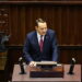 Wicepremier i szef MSZ Radosław Sikorski przedstawia expose ws. priorytetów polskiej polityki zagranicznej (PAP/Albert Zawada)