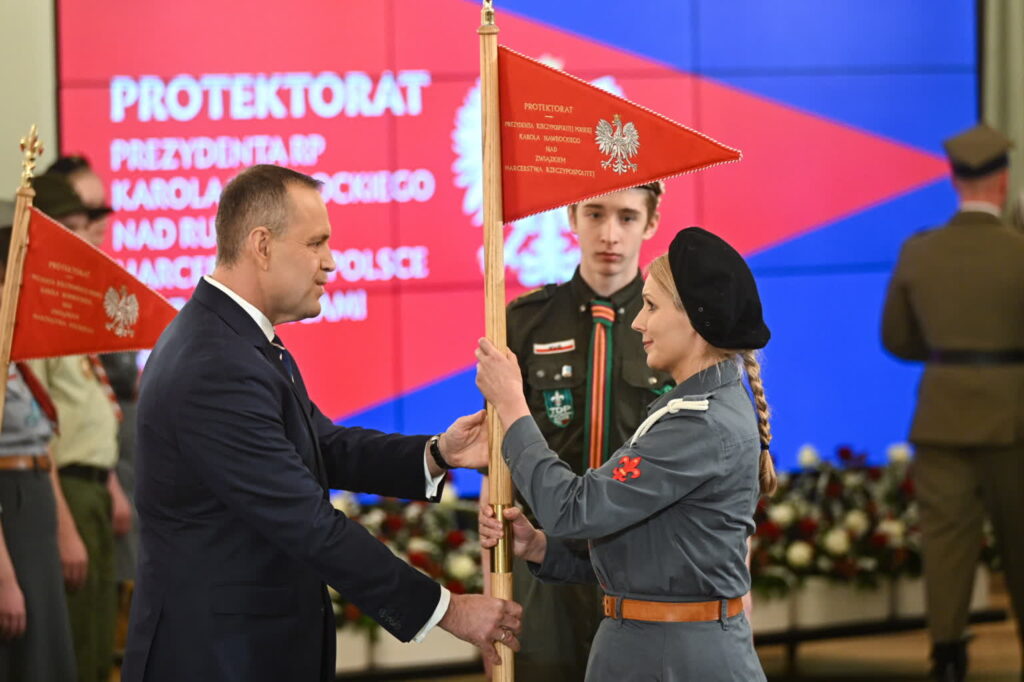 WARSZAWA SPOTKANIE PREZYDENTA RP Z HARCERZAMI. Fot. PAP/Radek Pietruszka