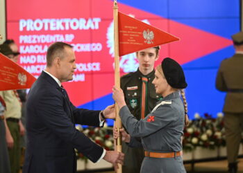 WARSZAWA SPOTKANIE PREZYDENTA RP Z HARCERZAMI. Fot. PAP/Radek Pietruszka