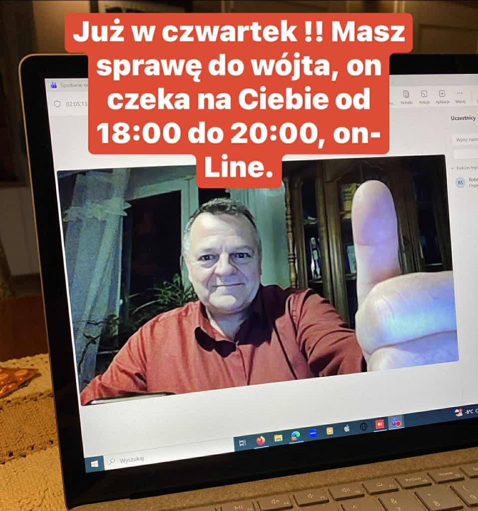Z wójtem Zaboru porozmawiasz on-line