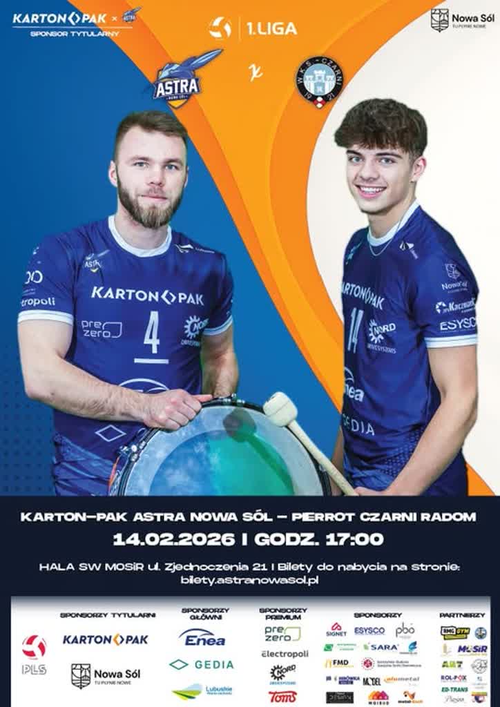 Kolejny domowy mecz siatkarzy Karton-Pak Astry