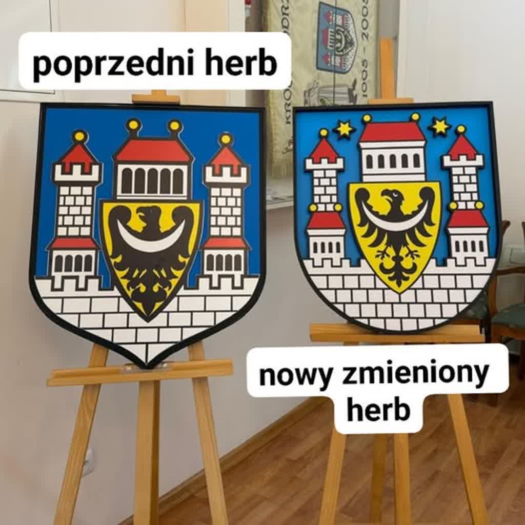 Poprawiony herb Krosna Odrzańskiego