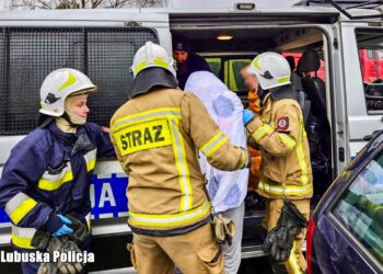 Pożar DPS w Szczawnie. Fot. Lubuska Policja