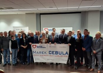 Marek Cebula ogłasza start na szefa Koalicji Obywatelskiej w woj. lubuskim (fot. Piotr Bakselerowicz)