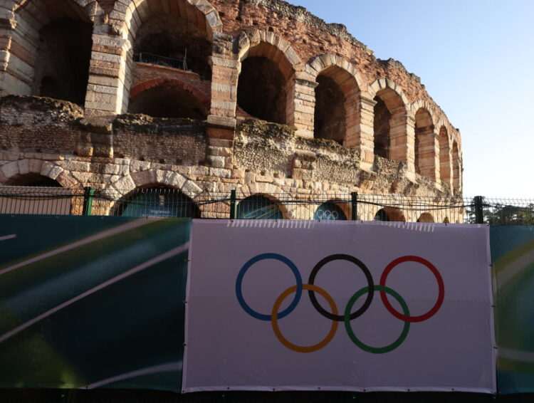 Historyczna Arena Verona będzie gospodarzem ceremonii zamknięcia Zimowych Igrzysk Olimpijskich Fot. PAP/EPA/NEIL HALL