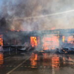 POLKOWICE POŻAR SKLEPU BIEDRONKA. Fot. PAP/KPPSP w Polkowicach